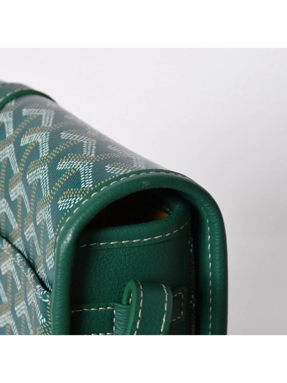 Goyard Cup Vert PM Shoulder Bag Green Silver